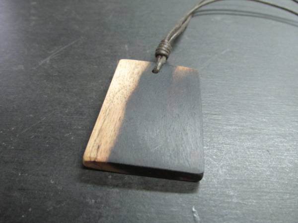 Black persimmon wax finish pendant:c, handmade, Accessories (for women), necklace, pendant, choker