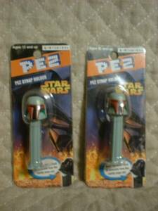 ★2個 スターウォーズ ミニ PEZ ストラップ ボバフェット 新品★