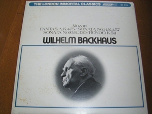 バックハウス　モーツアルト　ソナタ１０，１４　幻想曲　ロンド