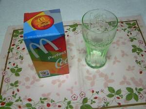 ★2010★☆McDonald's ♪コカコーラグラス☆グリーン ❤ 2010.06.★送料660円