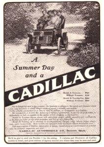 *1904 year. automobile advertisement Cadillac 