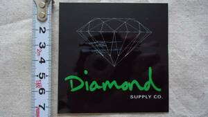 Diamond Supply Co. Square Logo Sticker 黒 SB off ダイアモンド スケートボード レターパックライト