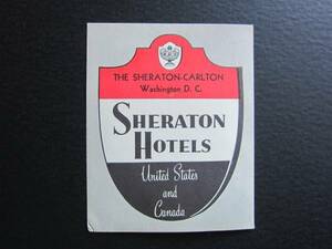 シェラトンホテル■カールトン ワシントン D.C.■1960's　