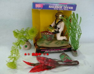  rare *PENN-PLAX company 1978 year aquarium for objet d'art sea bottom diver . thing 