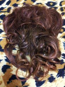 part wig ground wool extension volume up tea . attaching wool plisila attaching wool total length approximately 41cm Brown 