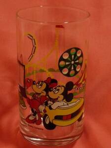  ultra rare! retro Disney Fanta Mickey & minnie glass ( not for sale )