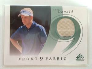 送料込 FRONT9FABRIC Luke Donald ゴルフ ラインシャツカード