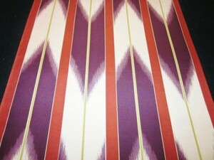 [ capital ...] silk long kimono-like garment flap arrow . large purple / red tea change sleeve for 2.2m①