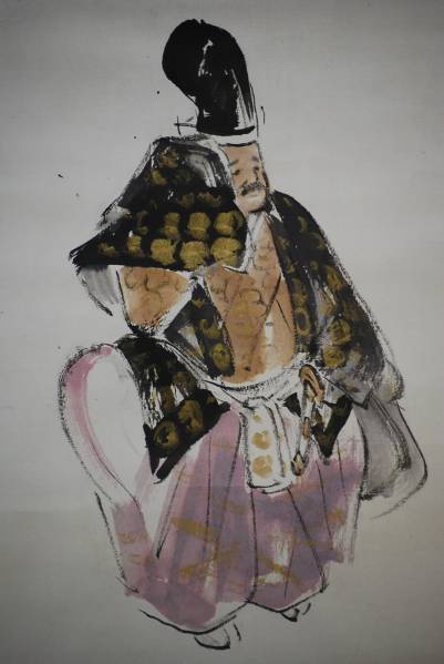 【真作】林文塘/人物図/婦人図/掛軸☆宝船☆Z-533 真作/狩野永暉/寿老人図/松下鹿寿老人図/人物図/掛軸☆宝船☆AF