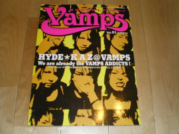 マンスリーヴァンプス全15冊セットDVD付き　美品　HYDE VAMPS マンスリーヴァンプス全15冊セットDVD付き美品HYDE VAMPS