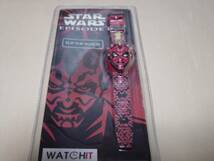 アンティーク　STAR　 WARS　 EPISODEI 　FLIP　TOP　 WATCH　ケース付　未使用品_画像1