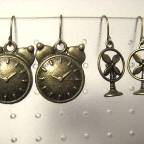 時計☆扇風機ピアスセット