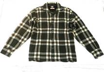 ビンテージ Woolrich ウールリッチ チェック ウールシャツ 長袖 羊タグ 黒タグ 50s60 年代 アメリカUSA古着 アウトドアワーク ブランド_画像1