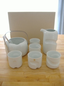 Hakusan Pottery Lock 7 -Point Water Discount Set Новая цена 22 550 иен