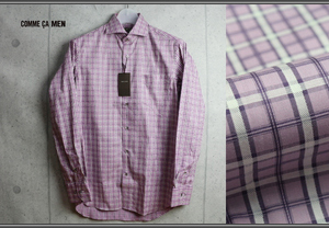 Новый Com Samen Horizontal Color Over Check Shirt Sruth S Purple