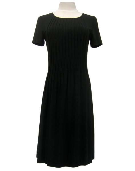 VIVIENNE TAM　ヴィヴィアンタム　香港製　プリーツワンピース　ドレス　ブラック　黒