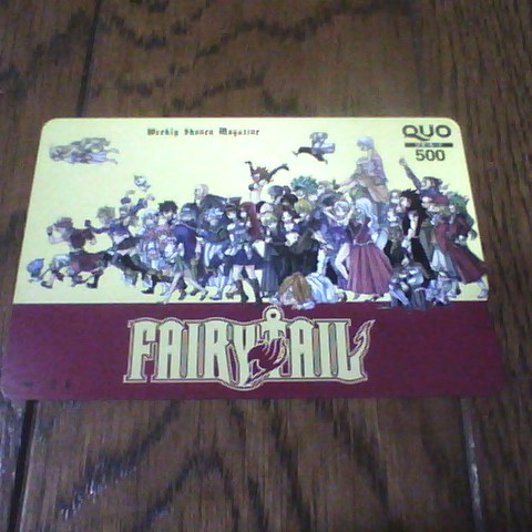 FAIRY TAIL QUOカード 週刊少年マガジン FAIRY TAIL フェアリーテイル使用済み