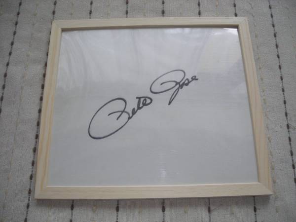 ★MLB record holder Pete Rose's autographed autographed card in a frame!, baseball, Souvenir, Related Merchandise, sign