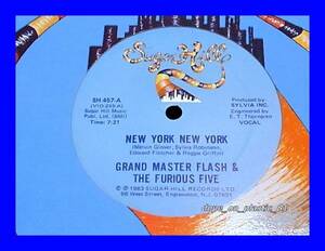 Grand Master Flash & The Furious Five / New York New York/US Original/5点以上で送料無料、10点以上で10%割引!!!/12'