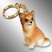 * chihuahua figure attaching key chain *