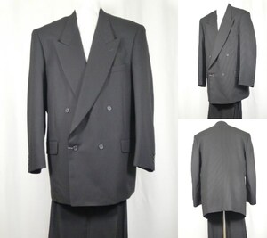 ** YA8-86 W4B×1 P воротник костюм новый товар осень-зима чёрный . сделано в Японии **