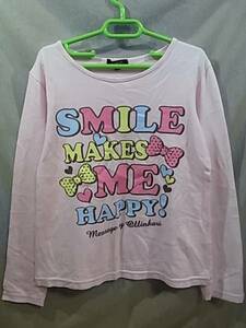 ● OLLINKARI ● 可愛い長袖Tシャツ ☆140cm☆ピンク 綿