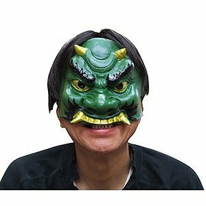 [ mask / head gear ] one side mask blue . made in Japan 