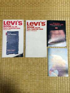  Levi's каталог 4 шт. редкий редкость Denim материалы джинсы любитель 