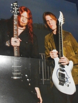 ARCH.ENEMY★ヤングギター2007よりMichael&Christopher 折り込みポスター★クリストファーアモット★マイケルアモット★ESP★Caparison_画像3