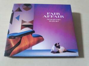 鈴木雅之CD「フェア・アフェアー FAIR AFFAIR」初回盤●