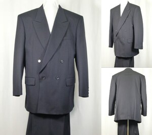 ** AE8-94 W4B×1 P collar suit new goods autumn winter navy blue pike made in Japan **