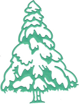 ■ダイ*クリスマスツリー モミの木 雪 スノー カード　スクラップブッキング　アルバム　ラッピング　正規品　ウィンター　森_画像2