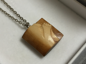  wooden a dog race pendant necklace 