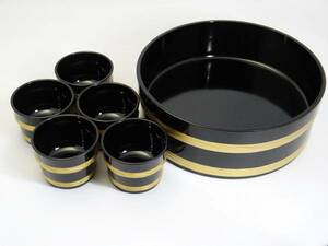  free shipping .....& small bowl gold paint 6 point set 