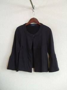 pourlafrime navy blue no color jacket manner cardigan (USED)10815)