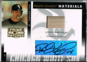 2枚セット Paul Konerko CWS 2005 Donruss Prime Patches Bat Auto /250 直筆サイン など二枚セット upper deck