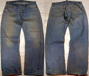 f490/LEVIS50166後期オリジナルヴィンテージグッドサイズ縦落ち