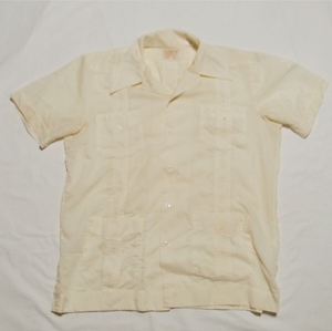 oottaa70's Vintage кий ba рубашка guayabanaclasica крем 