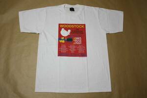 新品!Ｔシャツ ウッドストック Lサイズ Woodstock ロック ROCK LOVE&PEACE ロックフェス