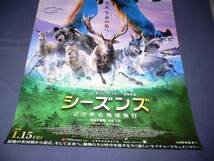 ◆ B2映画ポスター「シーズンズ　２万年の地球旅行」ジャック・ペラン_画像3