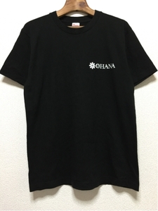 [ prompt decision old clothes ]Angel Generation/ dark red .ne/OHANA/ T-shirt / short sleeves / black × white / black × white /M size 