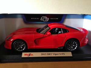  last Maisto Maisto 1/18 2013 SRT Viper GTS red 