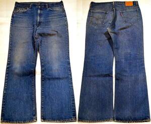 f340/LEVIS517 single 66 previous term Vintage good!70's