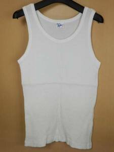  new goods unused MADE in USA cotton 100% Robert P Miller rib Basic tank top new goods size M