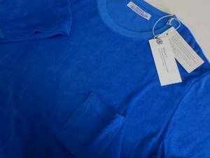サブトラクト　パイルクルーネックTシャツ 新品 BLUE 2