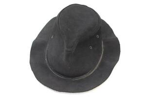 DINGO ディンゴ　オーストラリア　ウエスタンハット　黒　レザー　ツバカットオフ　カスタム　テンガロンハット　カウボーイハット　帽子