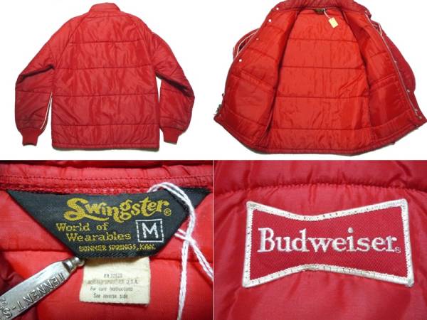 70's ビンテージ Swingster製 中綿入り レーシングジャケット M