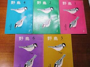 . magazine / wild bird /1965 year 1-4 month 7-12 month /5 pcs. # Japan wild bird. .