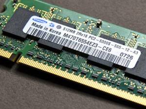 PC5300 / 512MB / SO-DIMM < used >