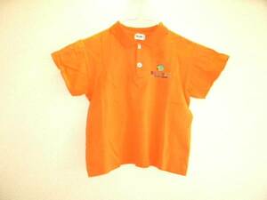 NAF NAF ★ Вышивка с короткой рубашкой Polo / Orange ★ 130
